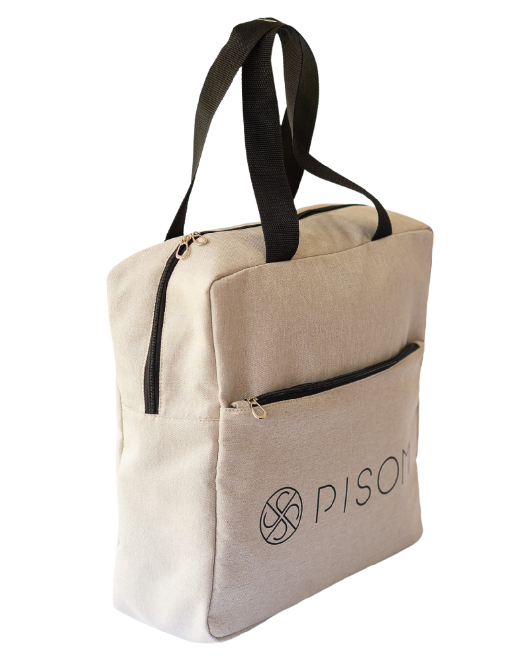 Bolsa Condicional Grande Personalizada Em Linho Marfim