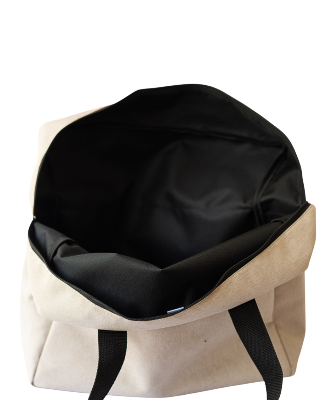 Bolsa Condicional Média Personalizada Em Linho Marfim