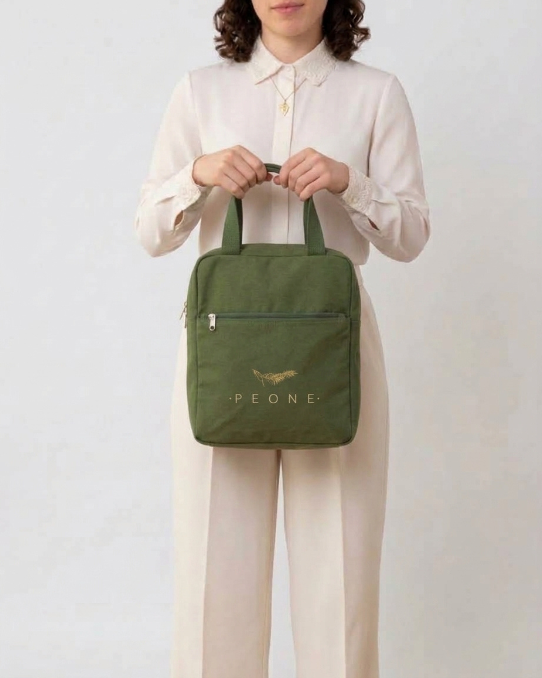 Bolsa Tote Condicional Minimalista Pequena Personalizada em Lona