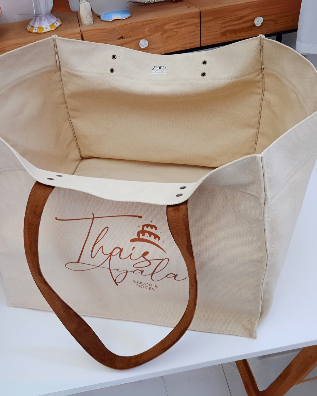 Sacola Doceira Grande Para Caixas Personalizada Em Lona
