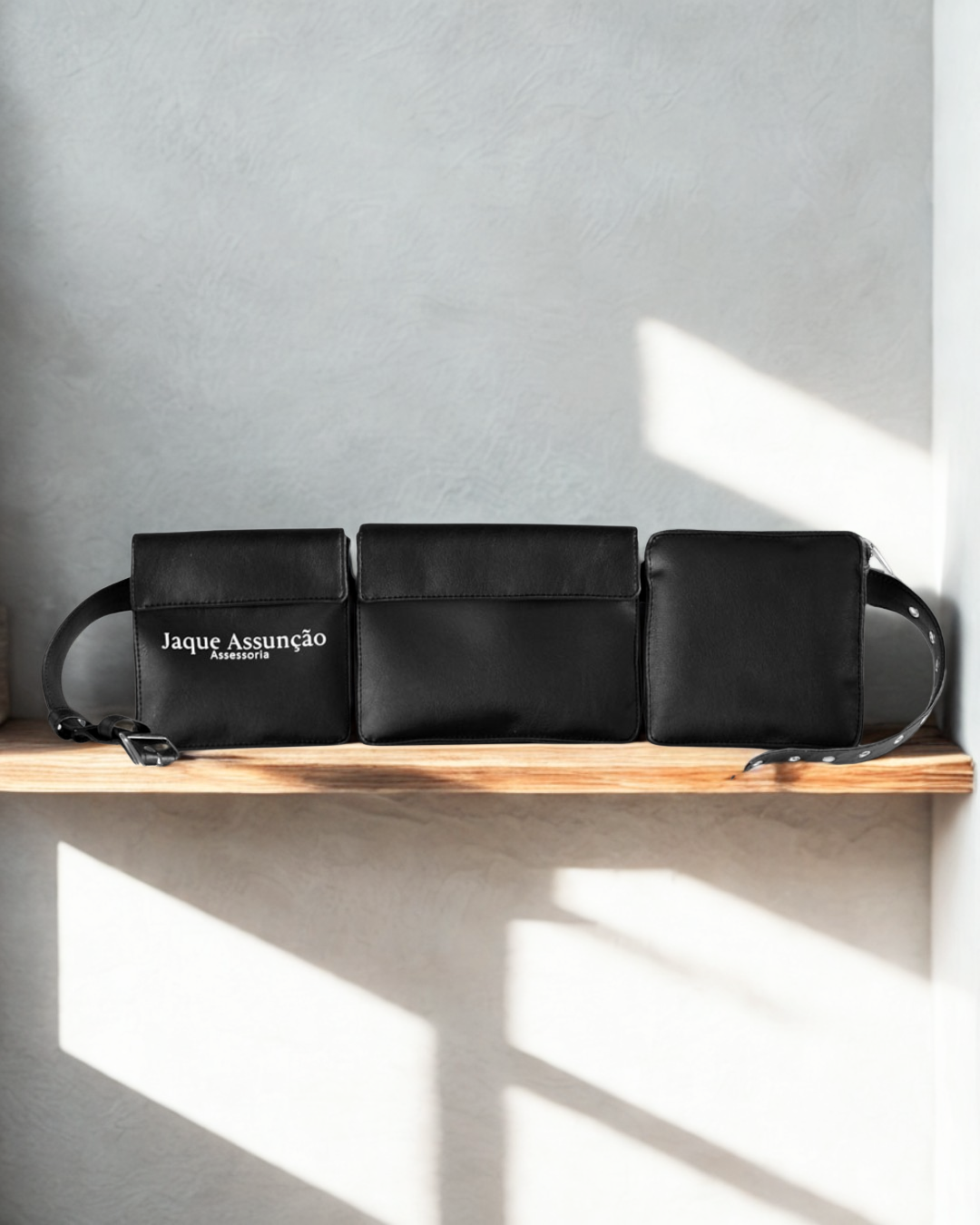 Pochete Cartucheira Cerimonialista Clean Personalizada 3 Compartimentos