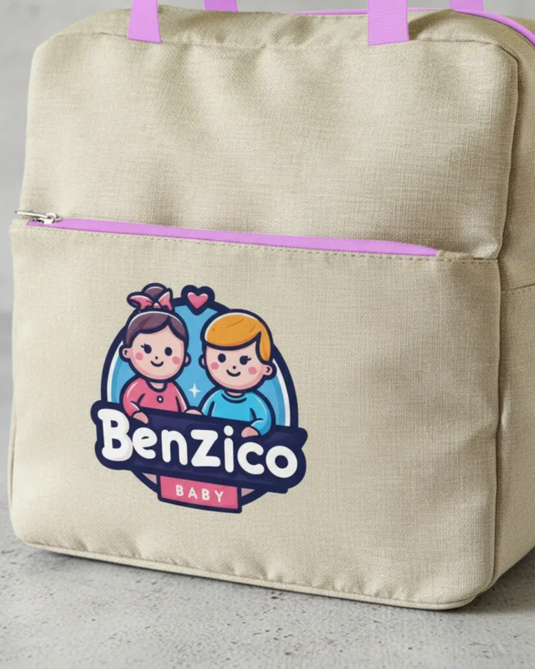 Bolsa Condicional Grande Personalizada Em Linho Marfim