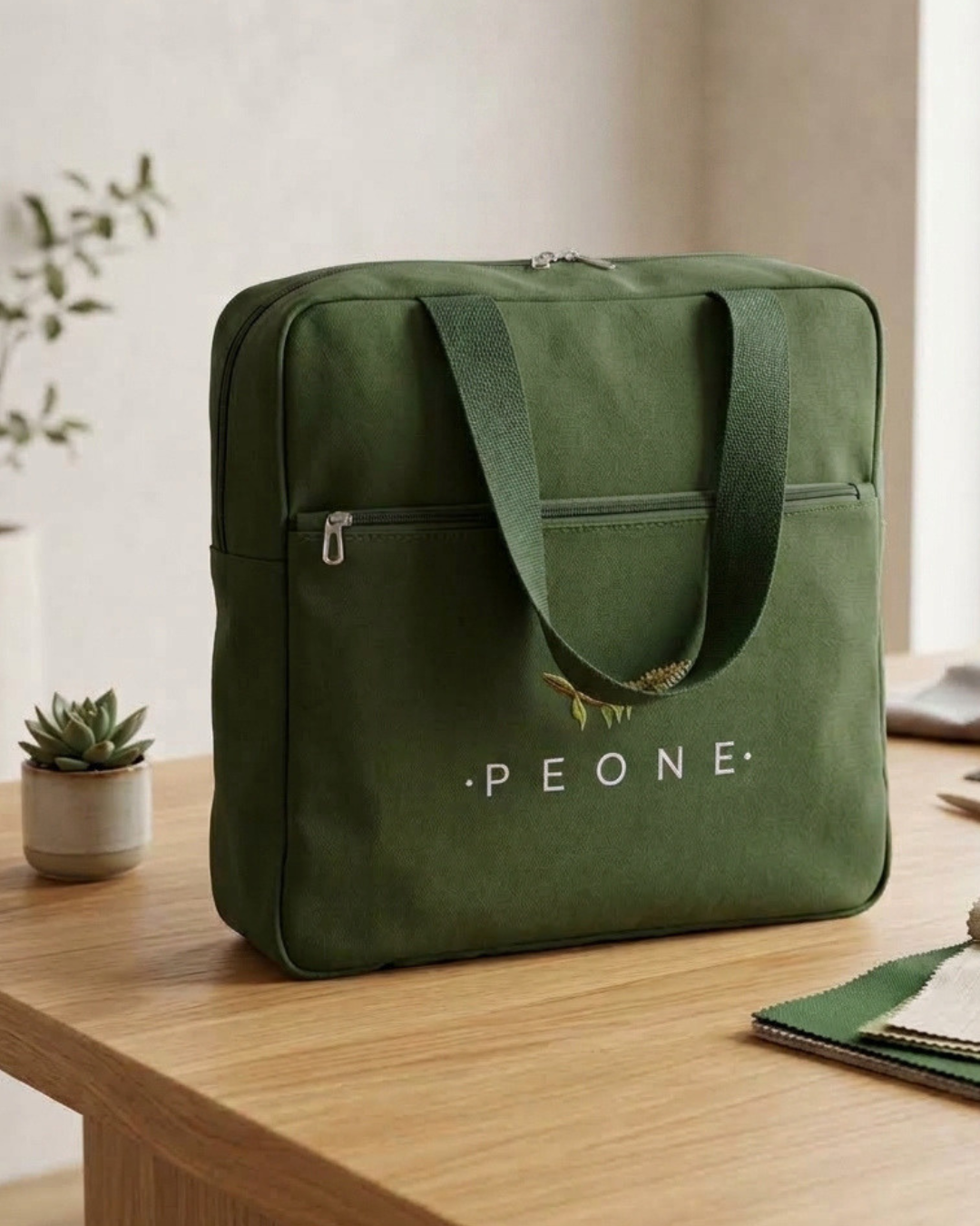 Bolsa Tote Condicional Minimalista Média Personalizada em Lona