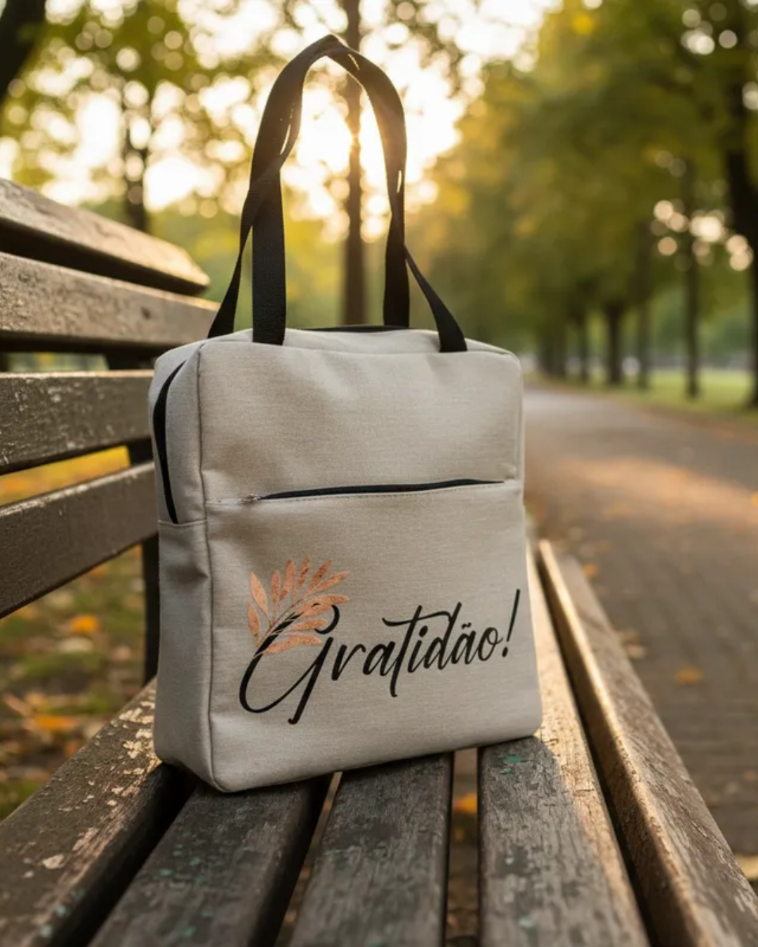 Bolsa Condicional Pequena Personalizada Em Linho Marfim