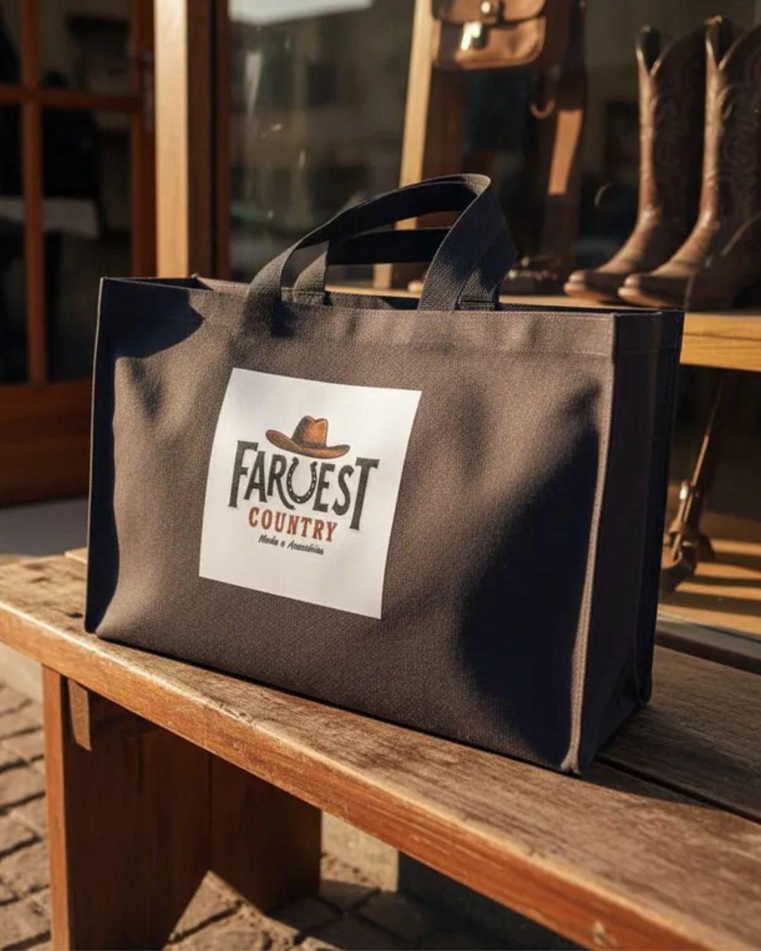 Shopbag Ecobag Frente de Loja Grande Personalizada Sem Zíper