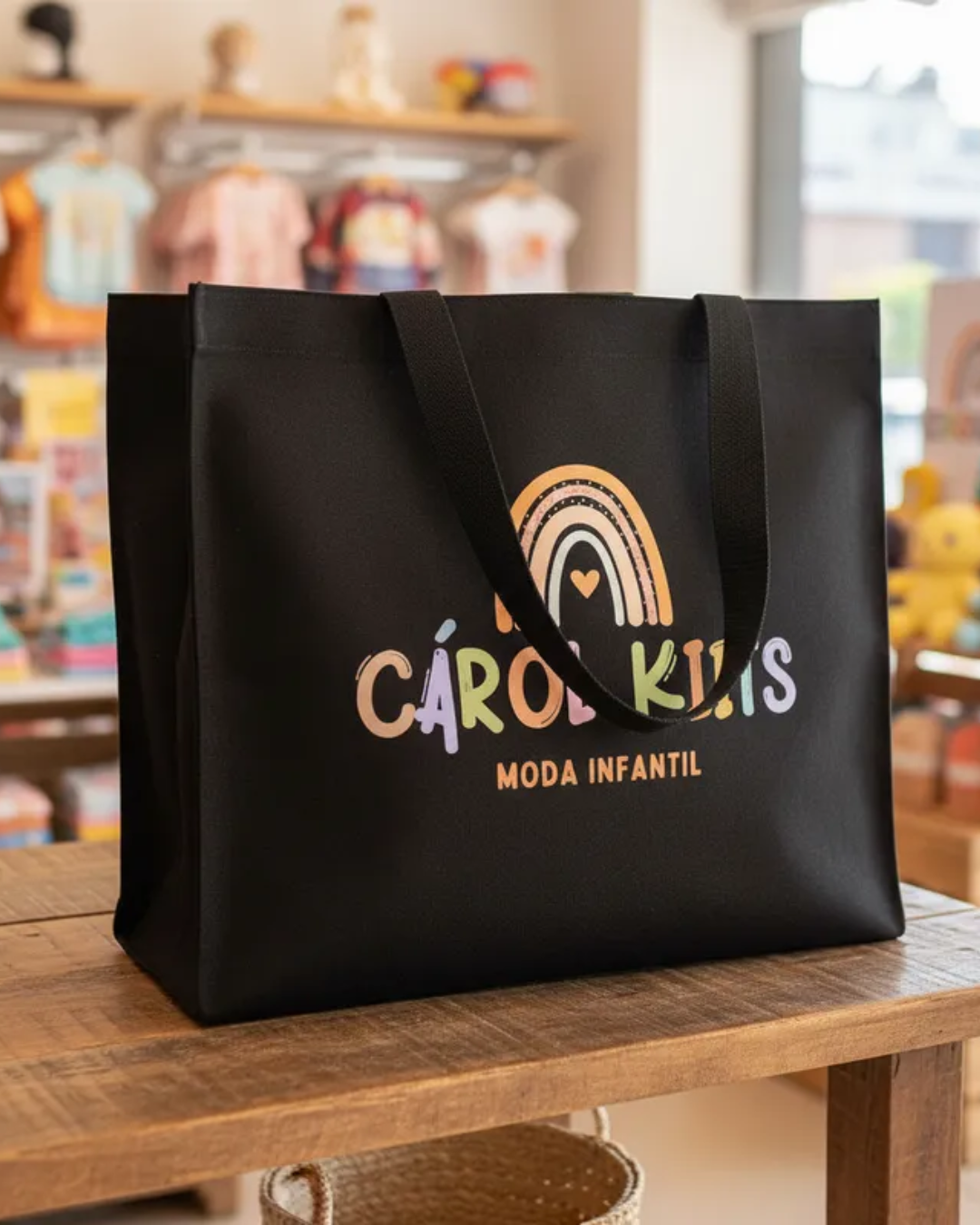 Shopbag Ecobag Frente de Loja Pequena Personalizada Sem Zíper