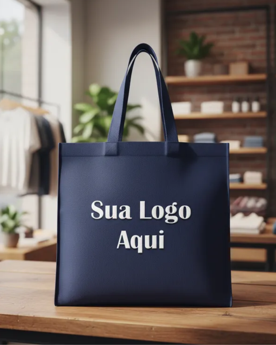 Shopbag Ecobag Frente de Loja Pequena Personalizada Sem Zíper