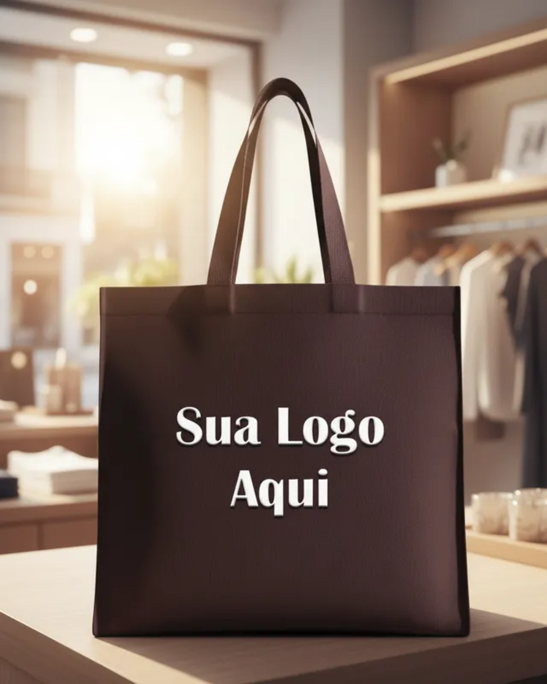 Shopbag Ecobag Frente de Loja Pequena Personalizada Sem Zíper
