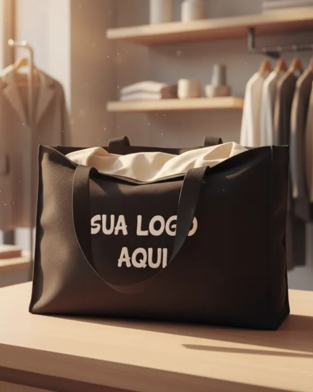 Shopbag Ecobag Frente de Loja Grande Personalizada Sem Zíper