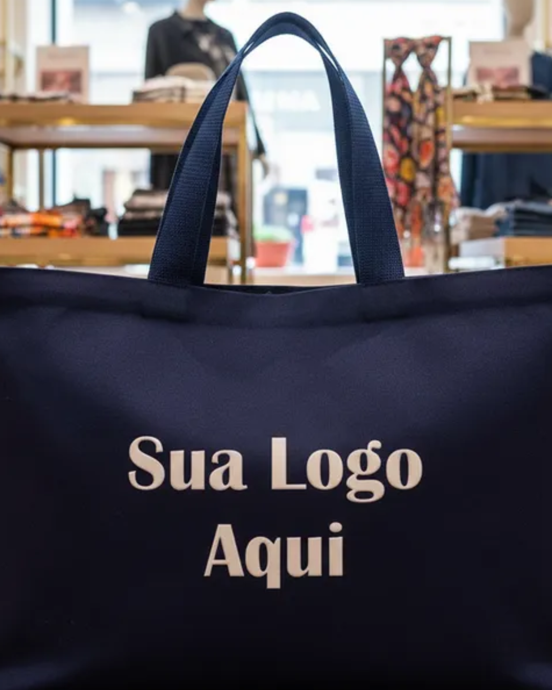 Shopbag Ecobag Frente de Loja Grande Personalizada Sem Zíper