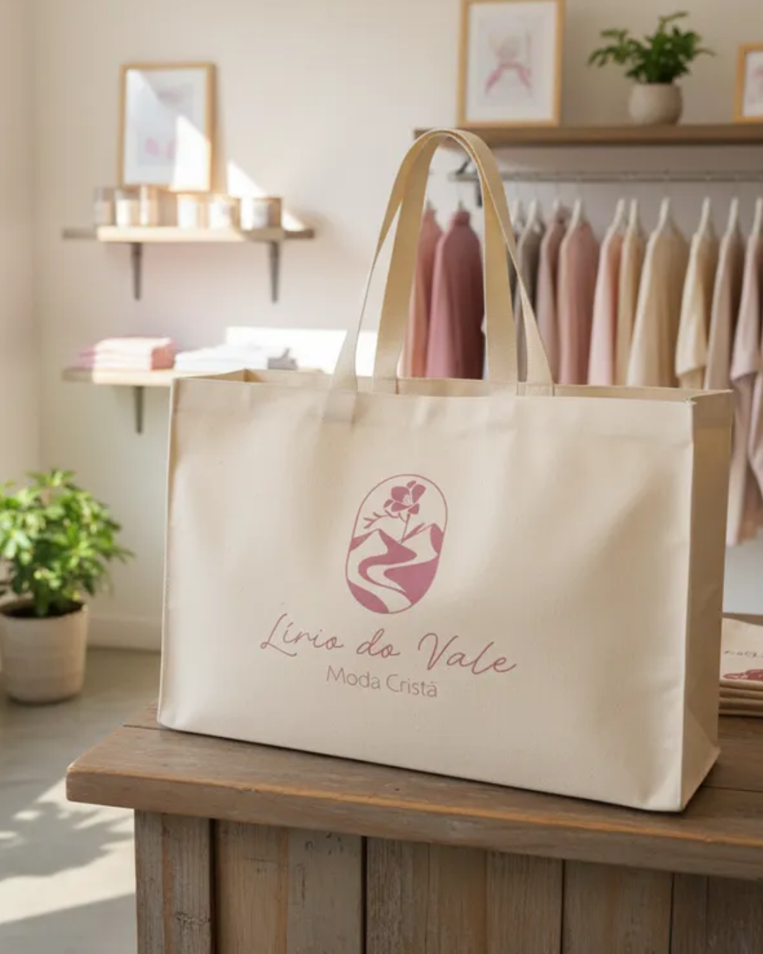 Shopbag Ecobag Frente de Loja Grande Personalizada Sem Zíper